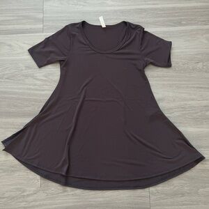 LuLaRoe Dark Gray Tunic Top xxsmall